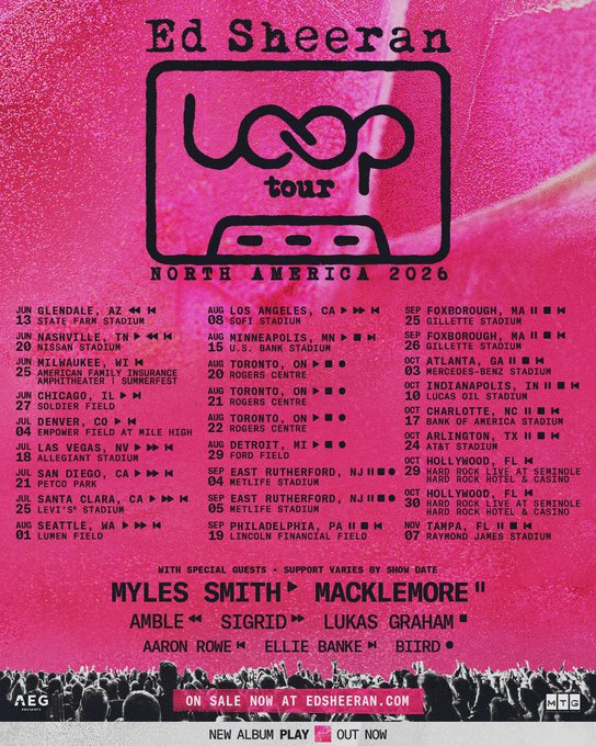 Aaron Rowe Tour Poster 2026